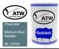 Preview: Chevrolet, Medium Blue Metallic, 85 (1979): 500ml Lackdose, von ATW Autoteile West.